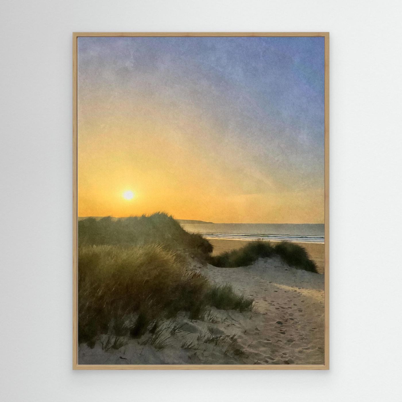 Hayle Dunes Sunset Canvas Print