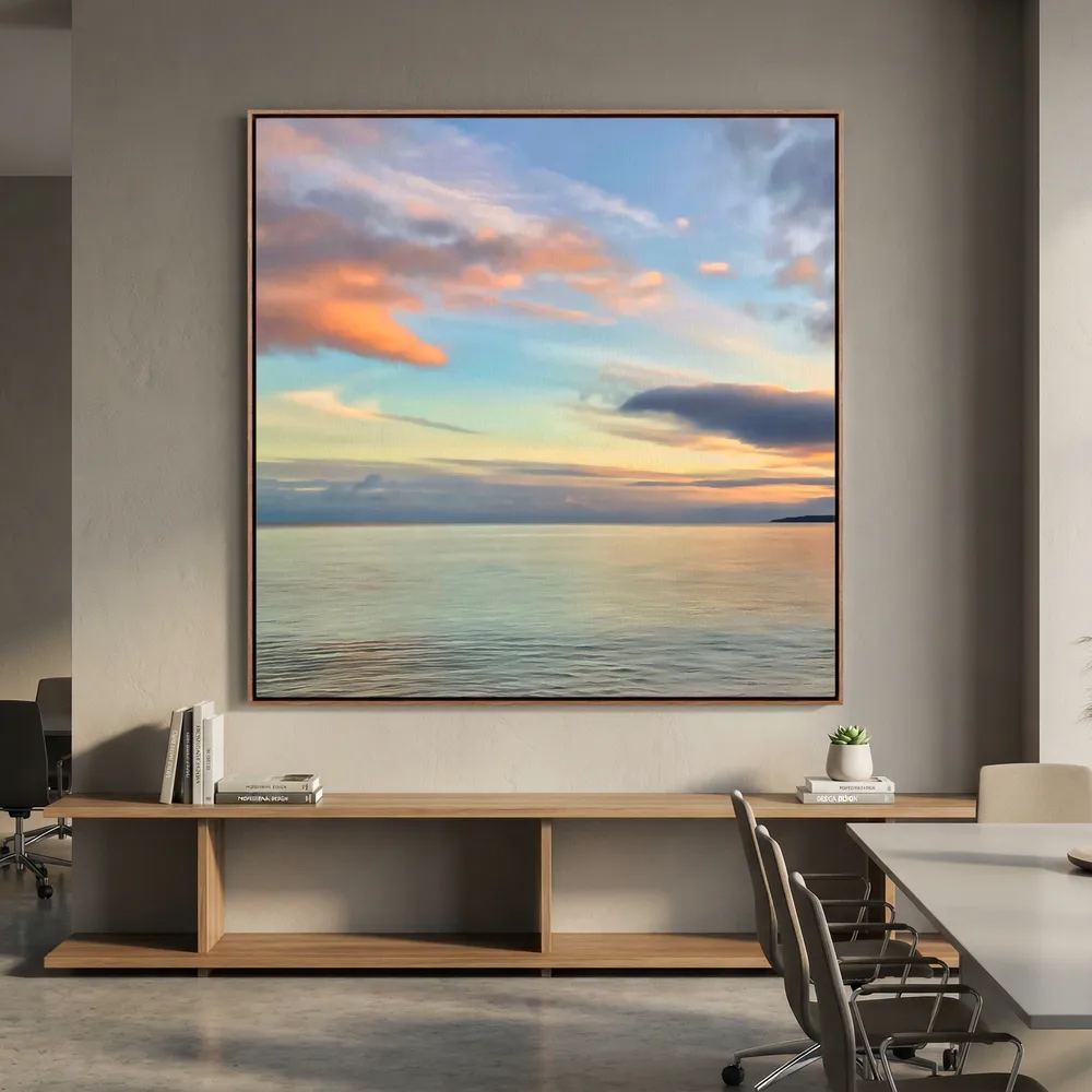 Gylly Beach Evening Square Canvas