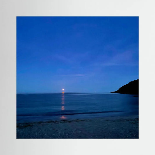 Moonrise at Swanpool Square Canvas