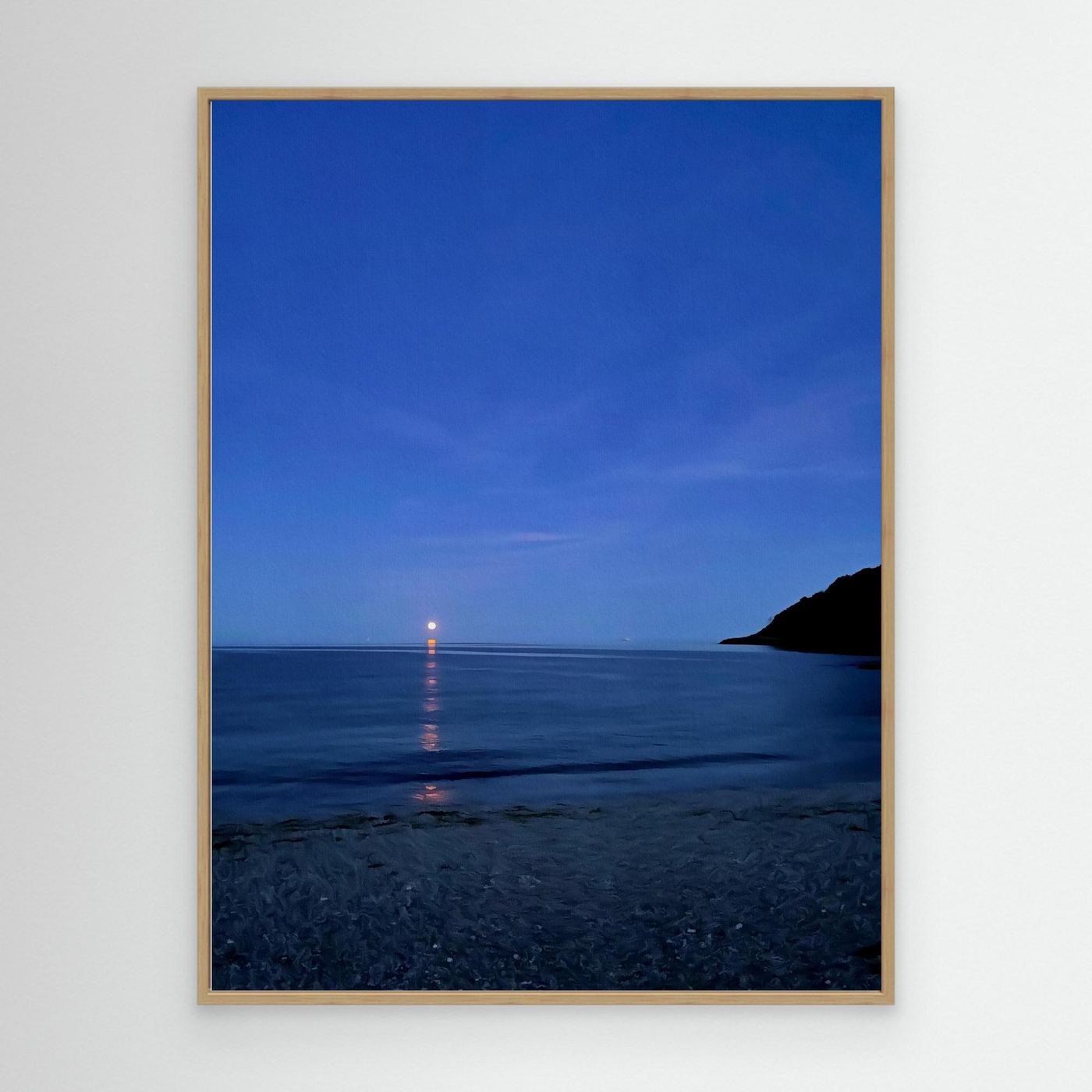 Moonrise at Swanpool Canvas Print
