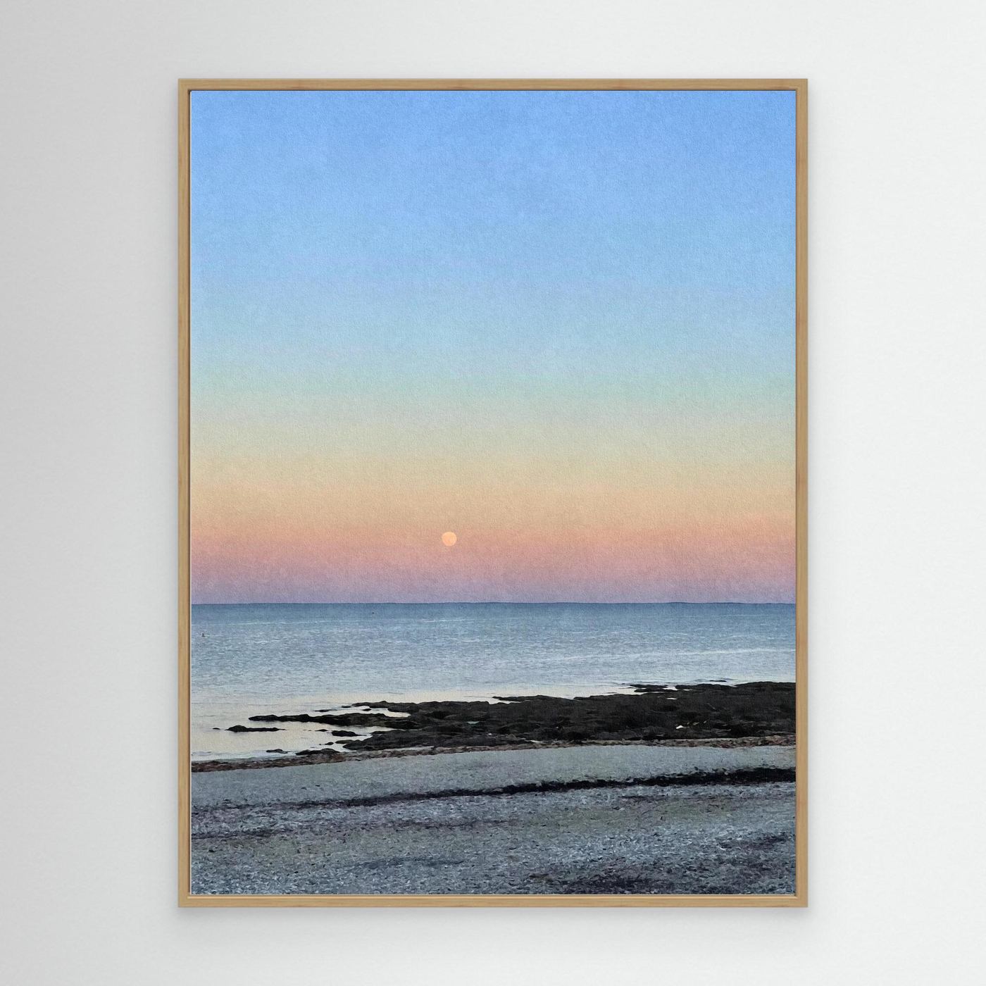 Gylly Beach Moonrise Canvas Print