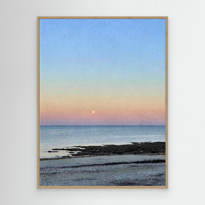 Gylly Beach Moonrise Canvas Print