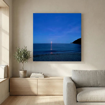 Moonrise at Swanpool Square Canvas