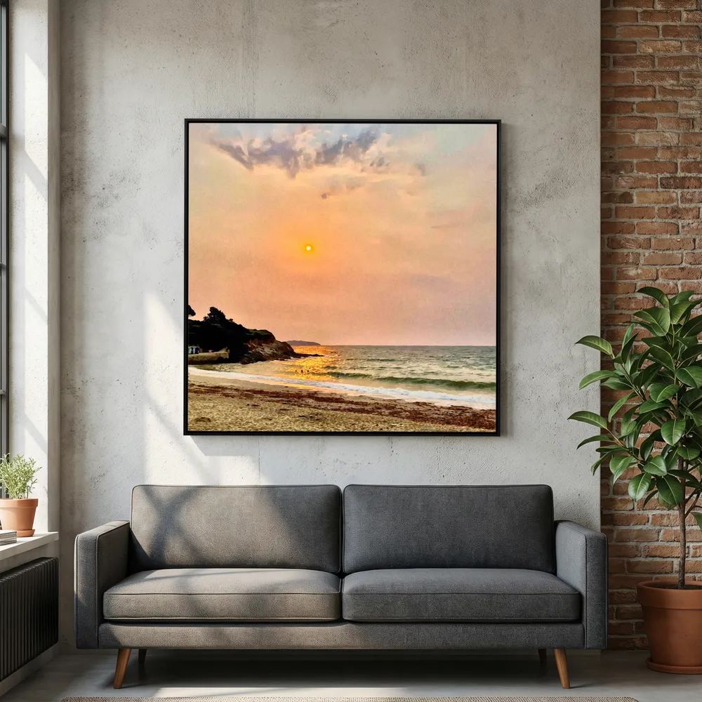 Swanpool Saharan Sun Square Canvas