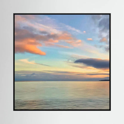 Gylly Beach Evening Square Canvas