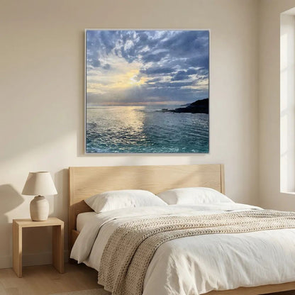 Porthleven Evening Square Canvas