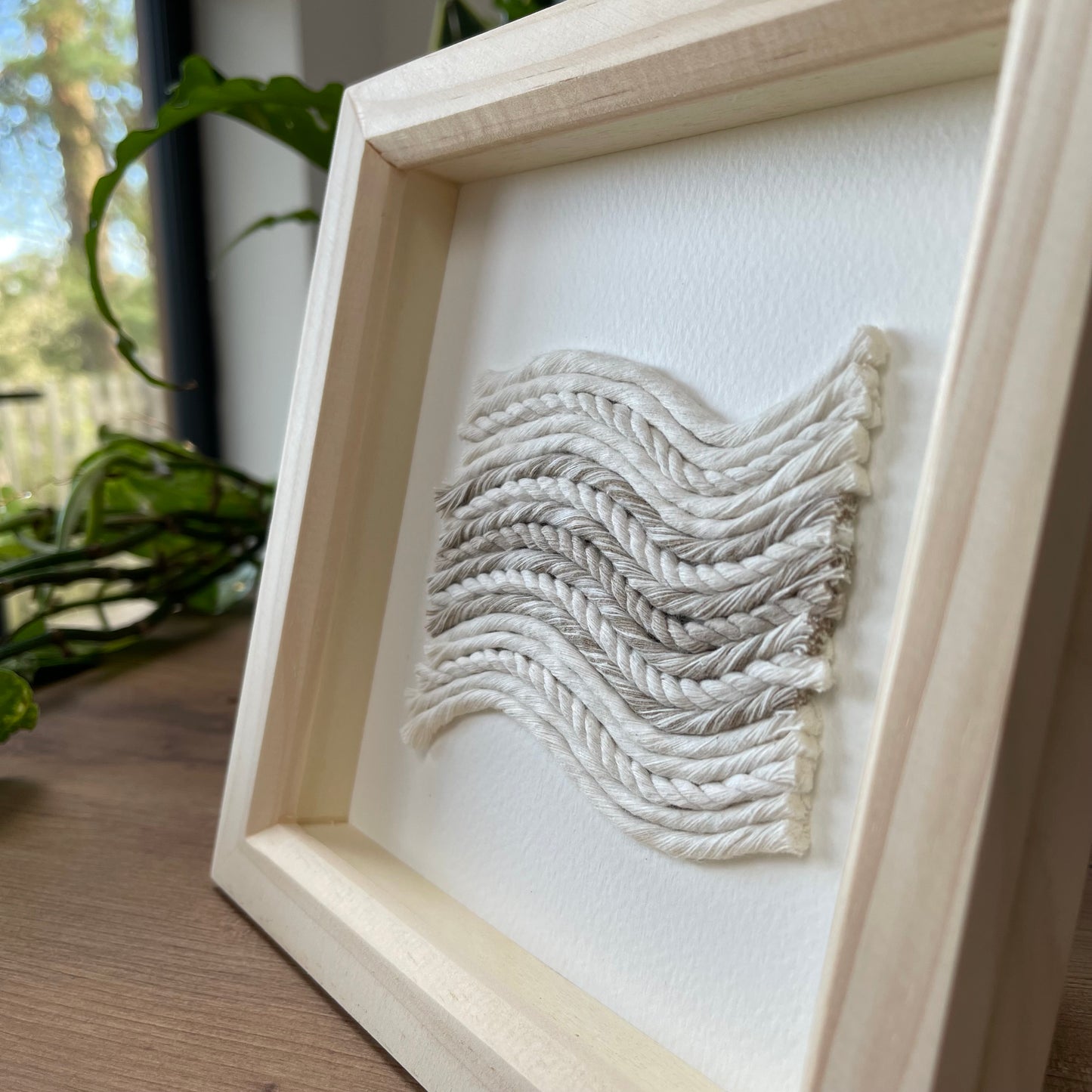 Neutral Scandi Rope Textile Art