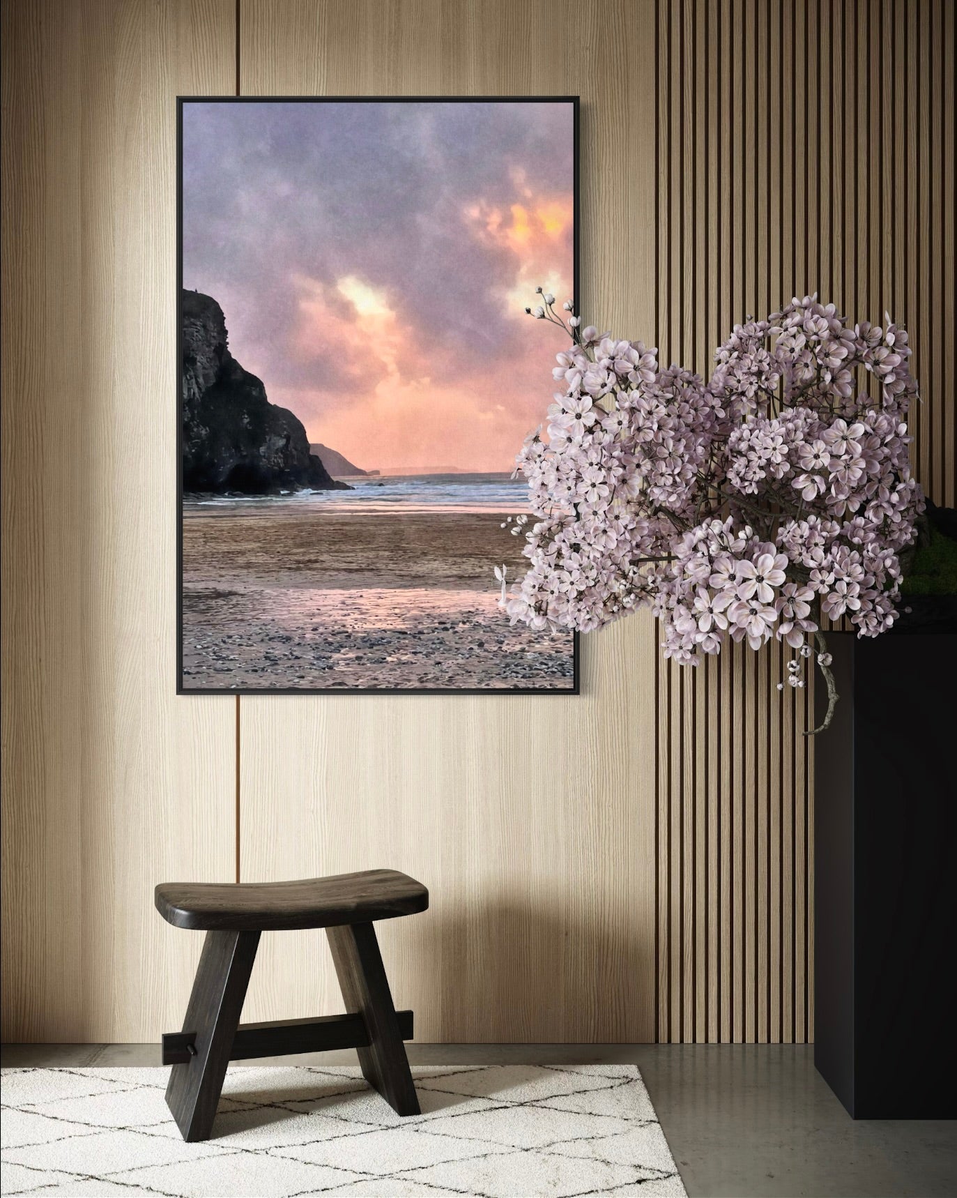 Twilight at Porthtowan Canvas Print
