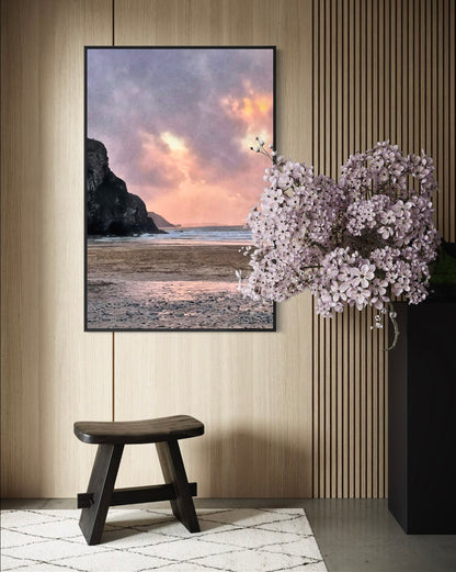 Twilight at Porthtowan Canvas Print