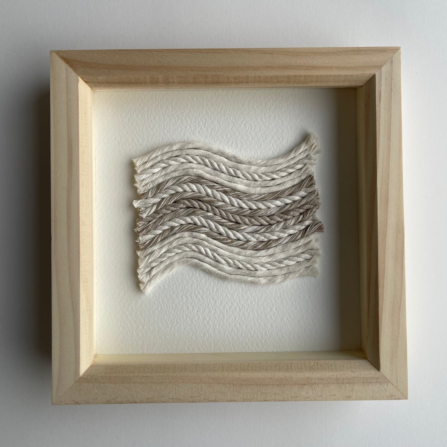 Neutral Scandi Rope Textile Art