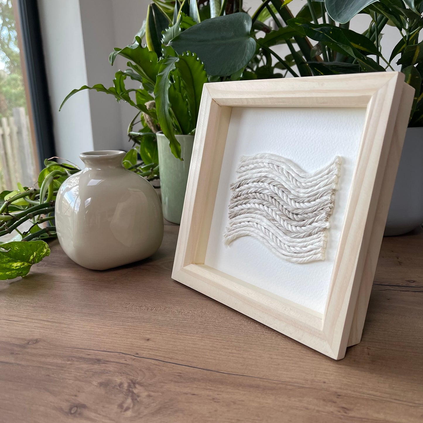 Neutral Scandi Rope Textile Art