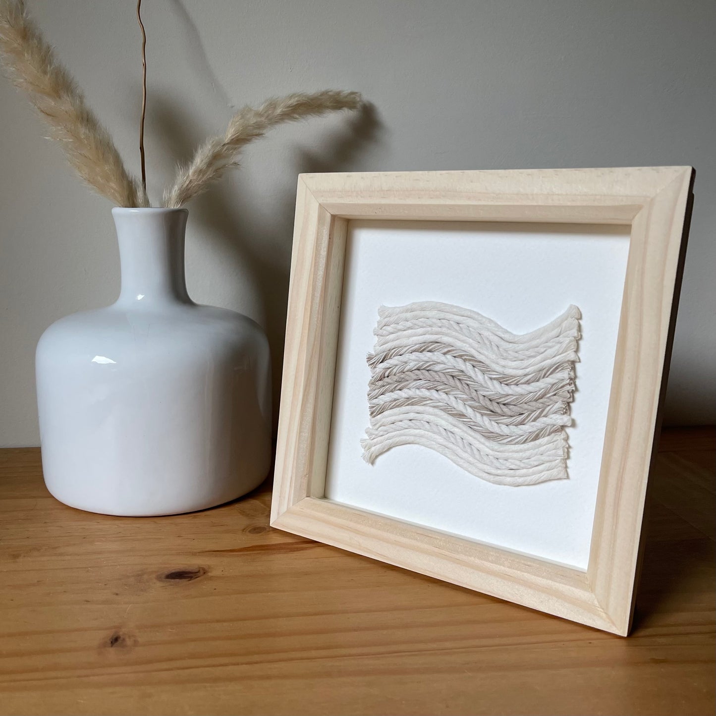 Neutral Scandi Rope Textile Art